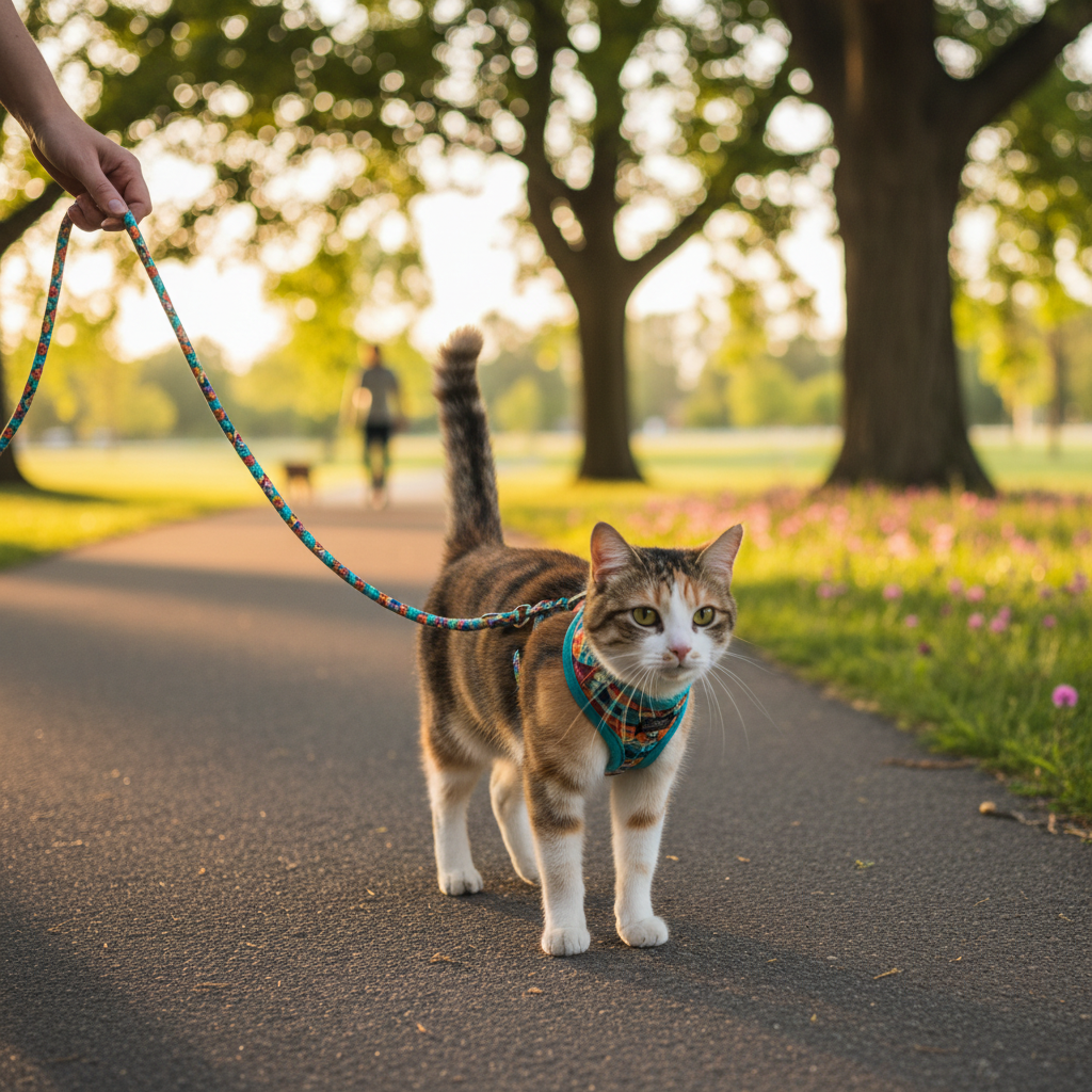 Adventure Cat Harness & Leash Set - Lifestyle
